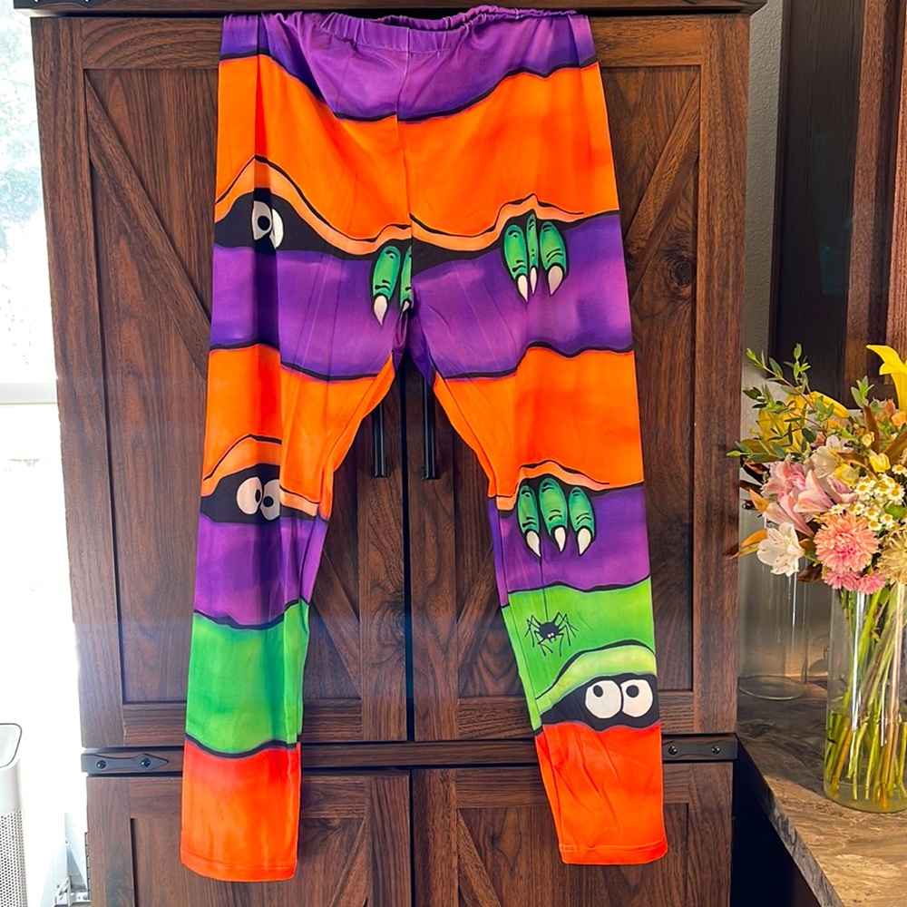 Halloween monster leggings! 3xl